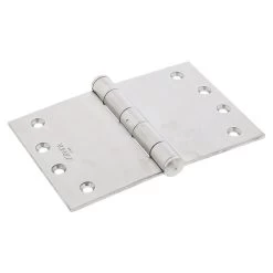 Zanda Fixed Pin Wide Throw Butt Hinge - Satin Stainless Steel - 100x150x3.2mm