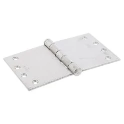 Zanda Fixed Pin Wide Throw Butt Hinge - Satin Stainless Steel - 100x175x3.2mm